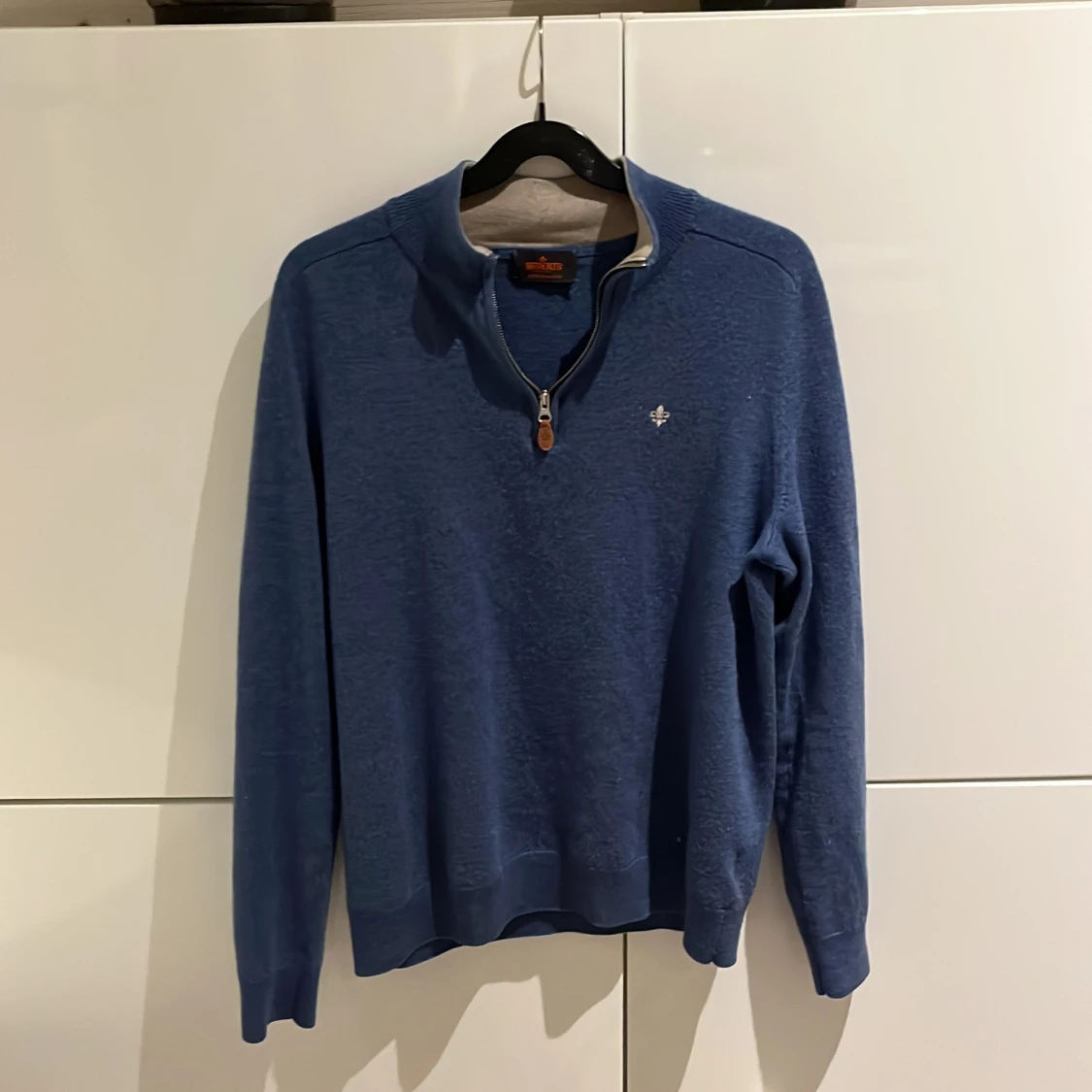 Blå Morris half zip