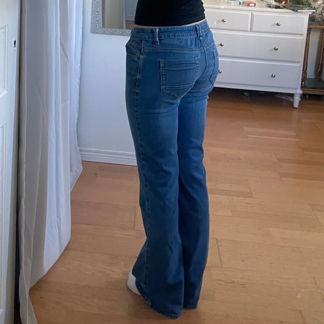 lågmidjade jeans - 90