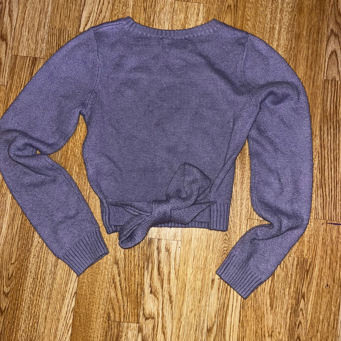 Lila stickad tröja från Hollister