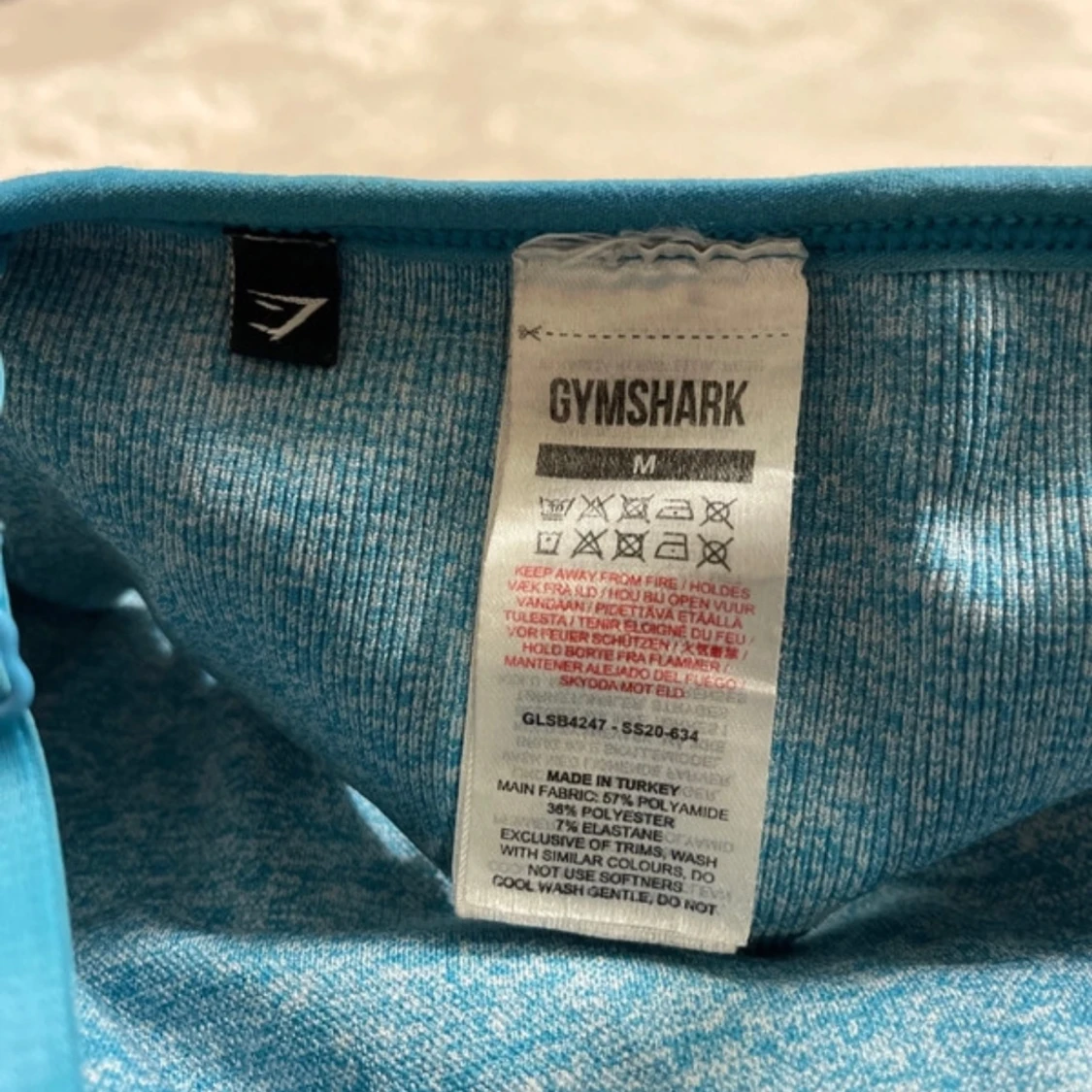 Blå linnetopp från Gymshark - 92