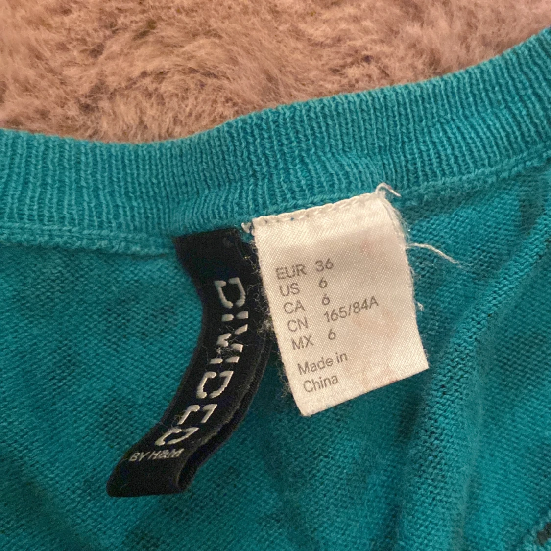 Y2k kofta leopard blått mönster - 90