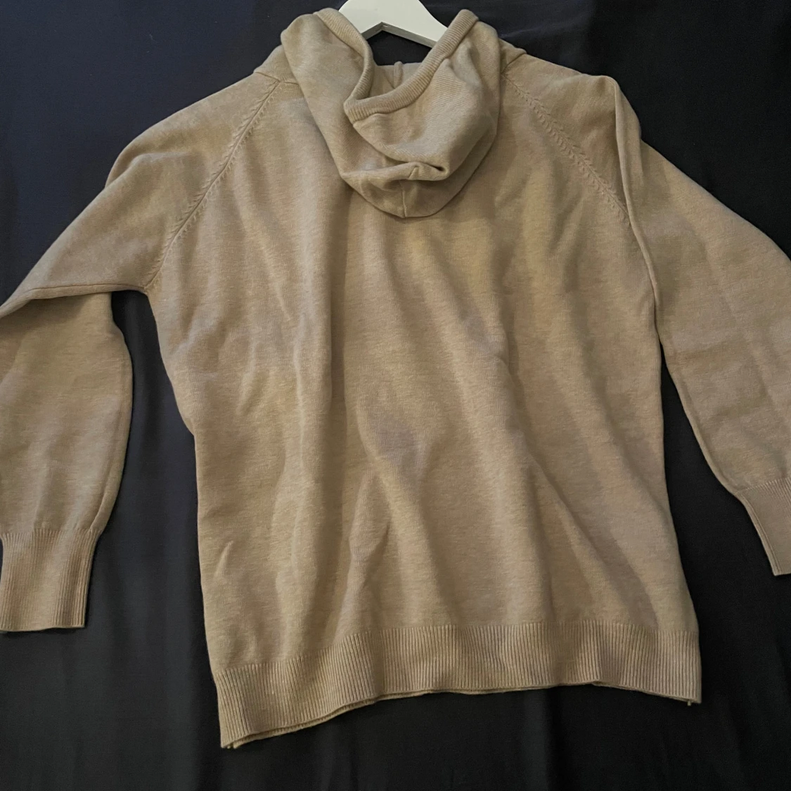 Beige merinoull hoodie - 90