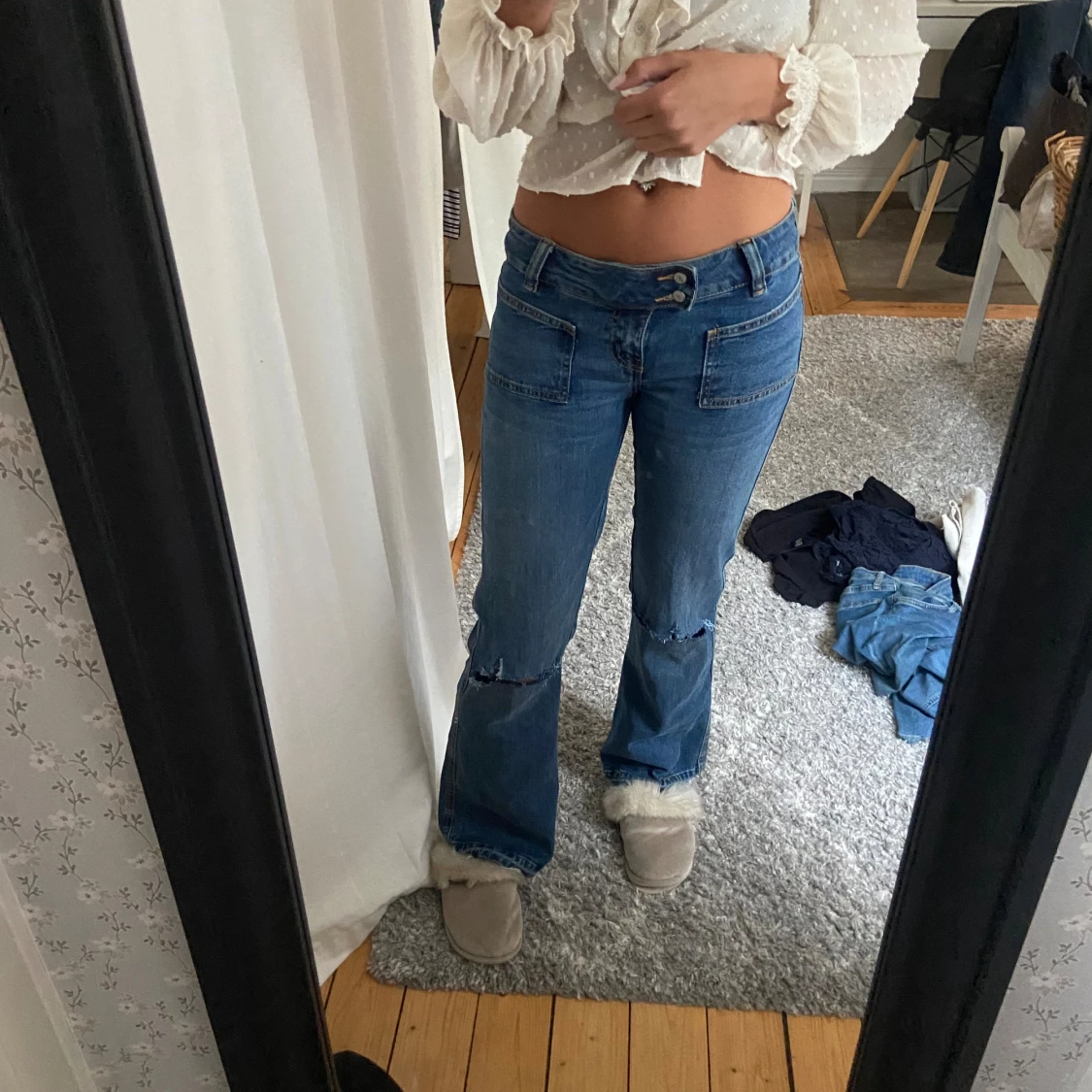 Lågmidjade jeans - 90