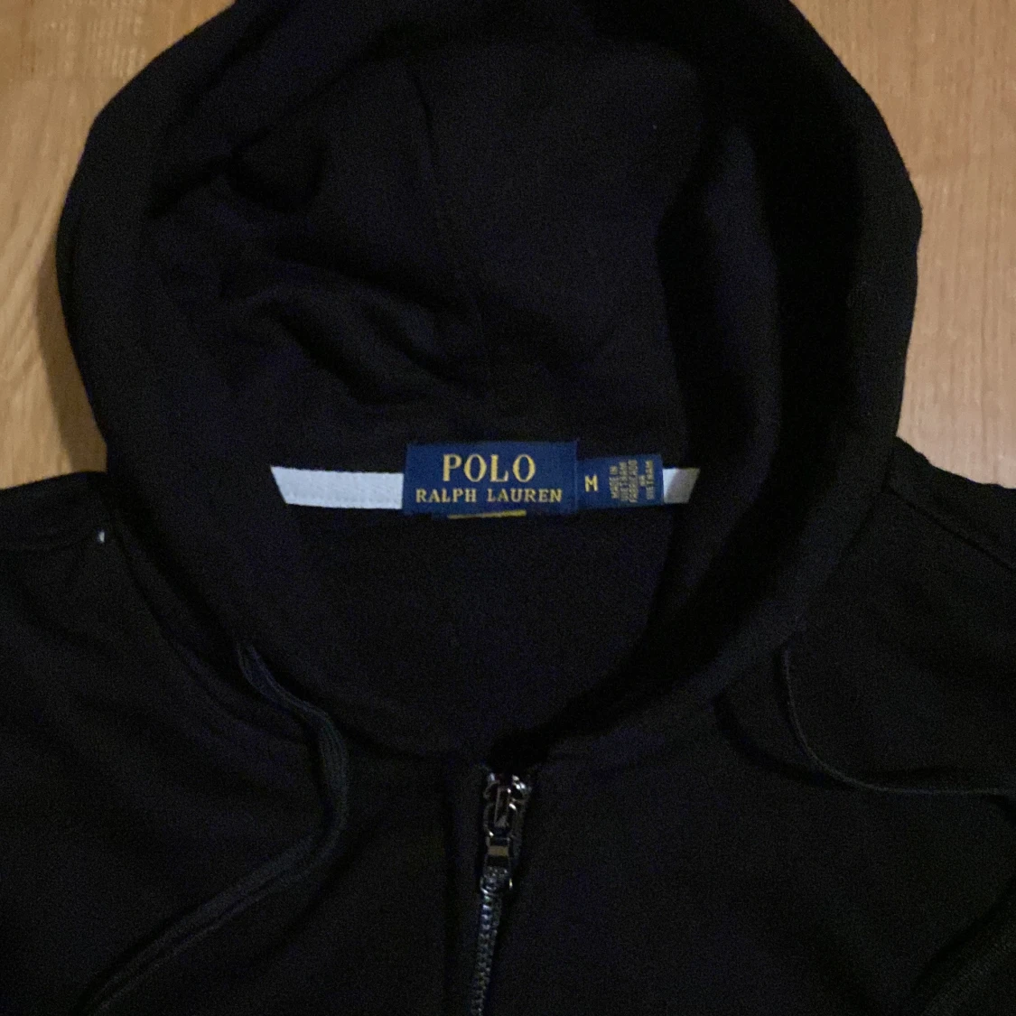 Svart polo zip - 90