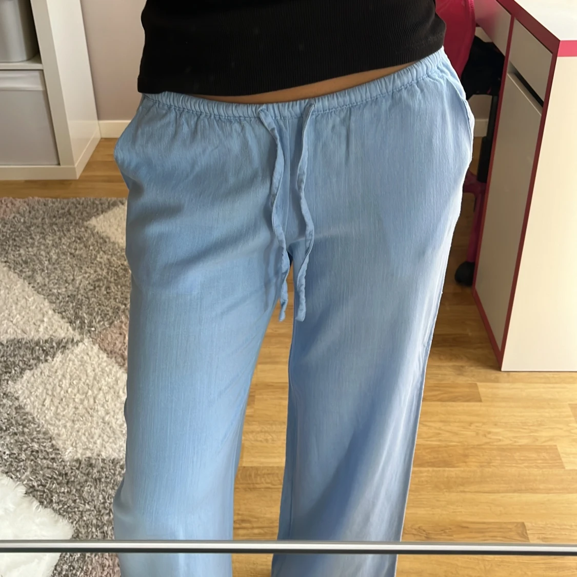 Lågmidjade linnebyxor🎀 - 90