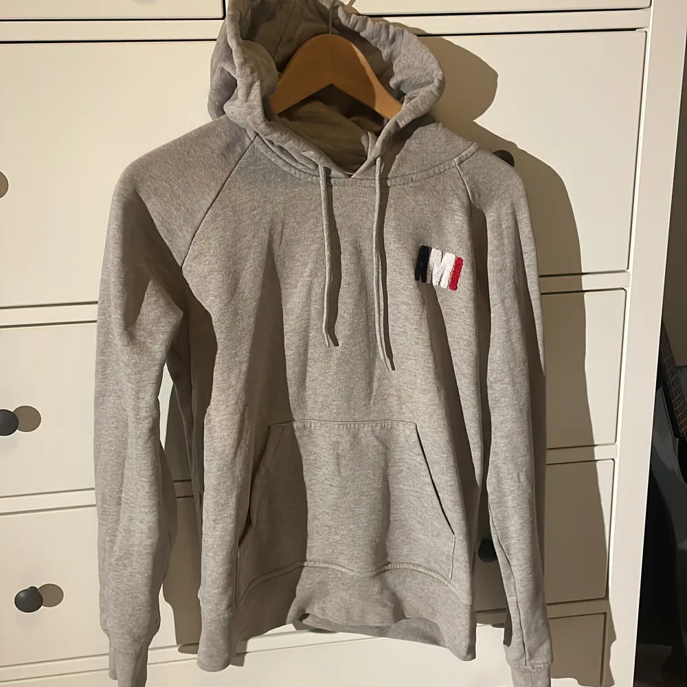 En väldigt snygg ami Paris hoodie som jag köpte för ett litet tag sedan,den är använd men har väldigt mycket kvar att ge bra skick och inte något hål eller liknande. Nypris 2200 mitt pris 900kr jag har kvitto☺️. Hoodies.