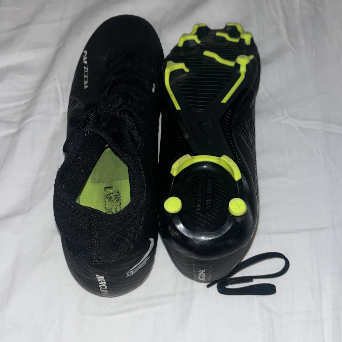 Svarta Nike fotbollsskor med lime detaljer NIKE MERCURIAL VAPOR PRO  - 3