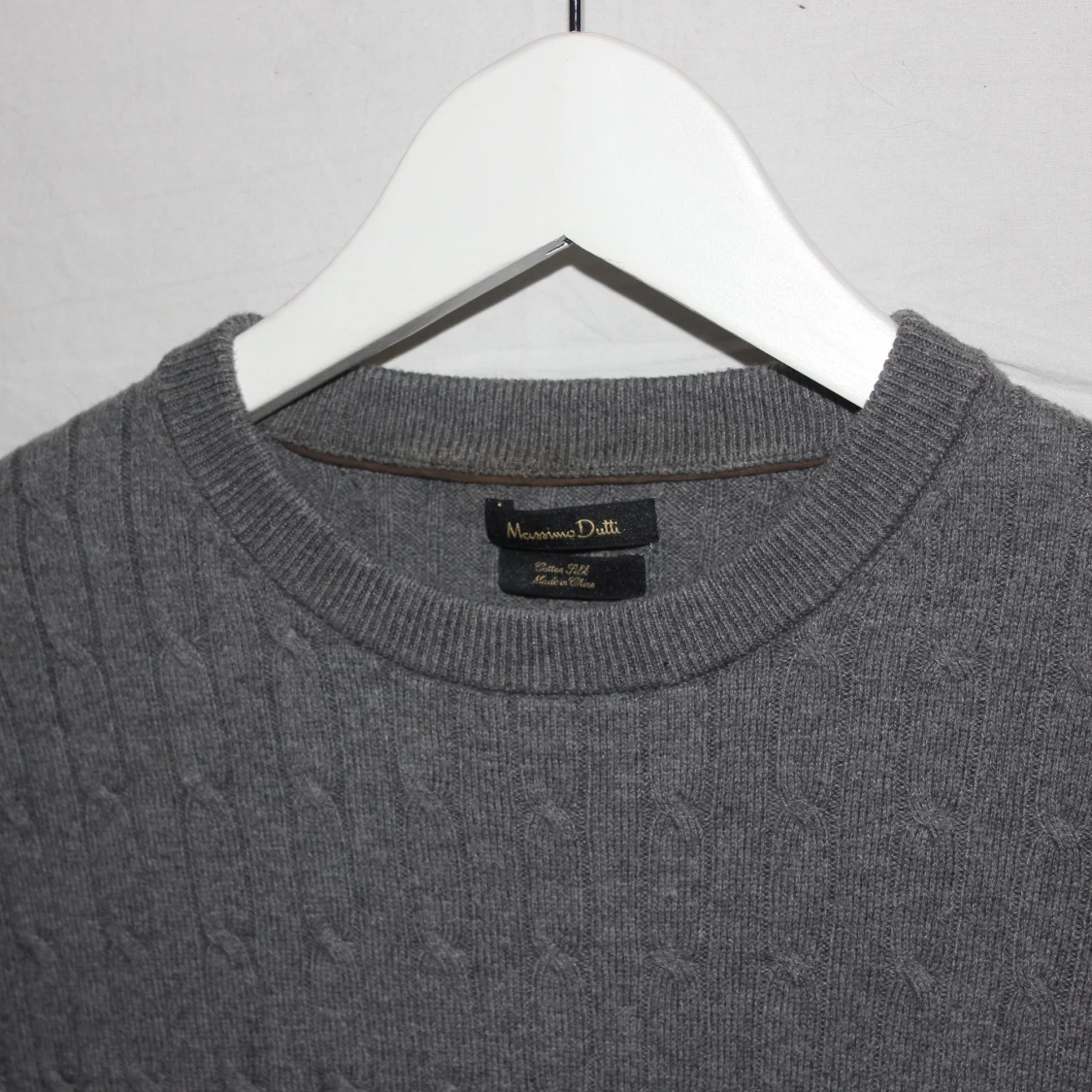 Grå stickad tröja från Massimo Dutti - 2