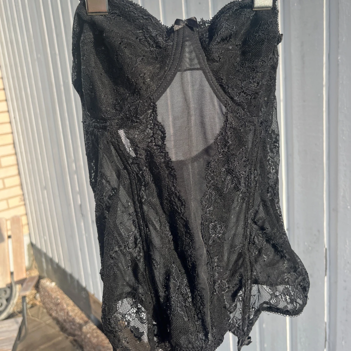 Svart spets korsett  - 91