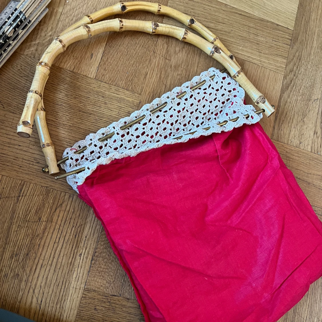 Bambuväska retro vintage strandväska 50-tal 60-tal - 91