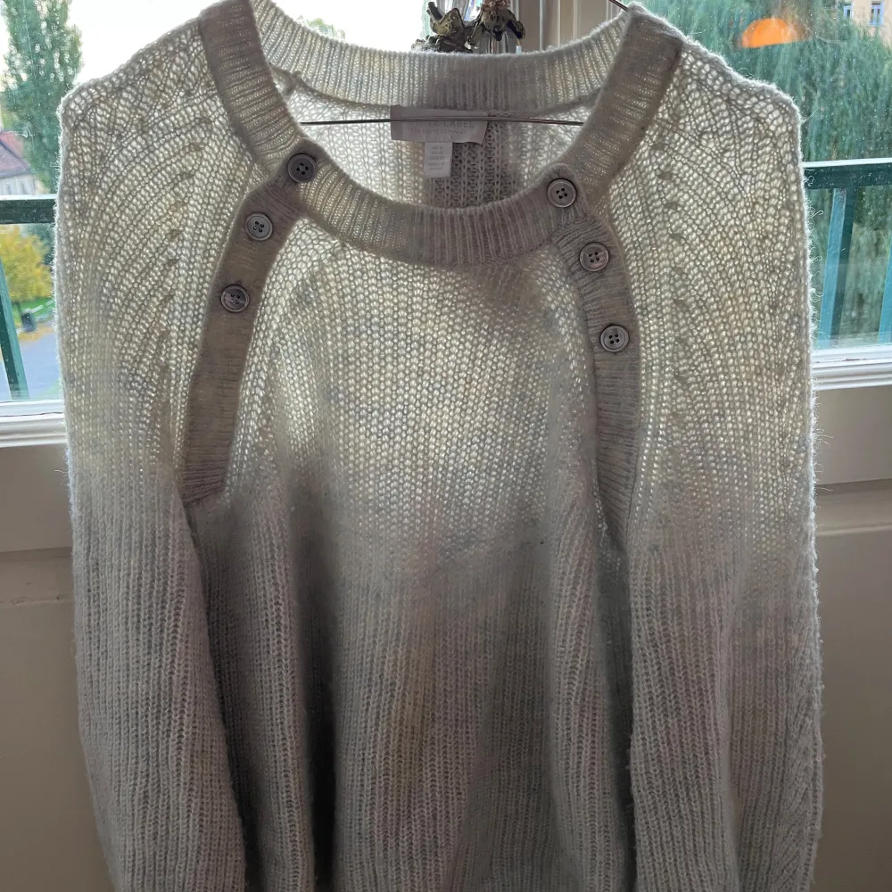Blue Wool sweater from White Company, bought in London. . Neuleet.