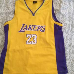 Säljer nu min snygga lakers jersey då den är för liten och inte kommer till användning, använd 1-2 gånger, bra skick, kan sänka pris vid snabb affär, frakten betalar ni, tveka inte att skriva om några funderingar 