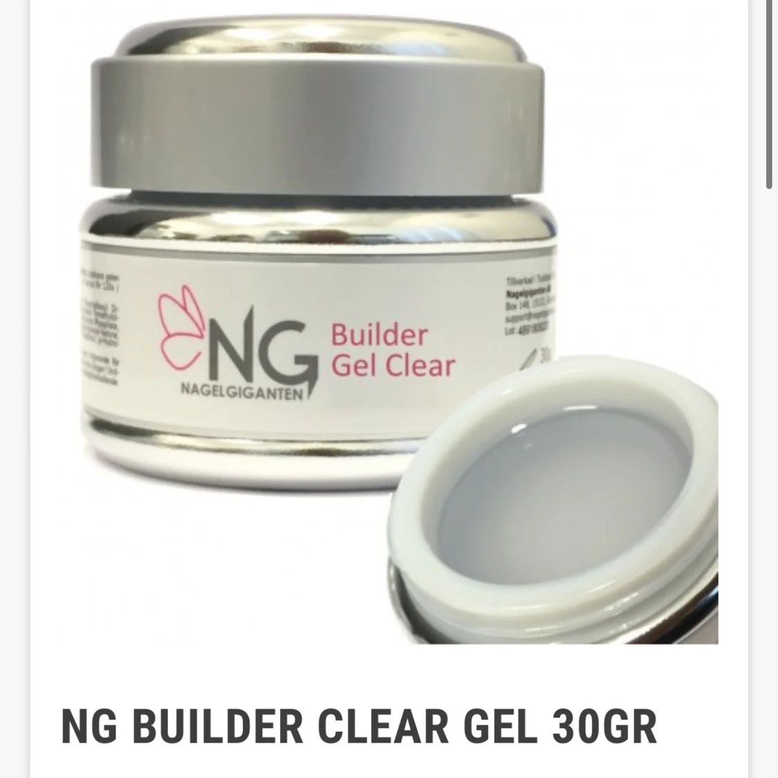 Builder clear gel 