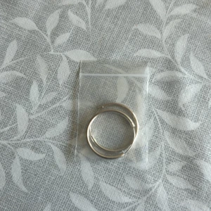 SILVER hoops - New basic silver hoops. Never been worn before. Size of a coin.