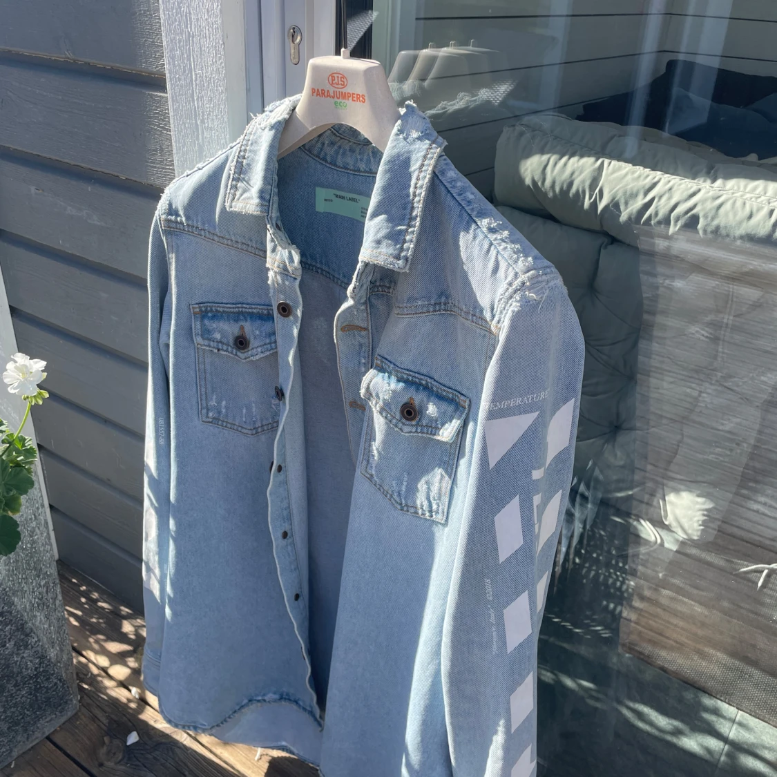 Offwhite temperature denim jacket 