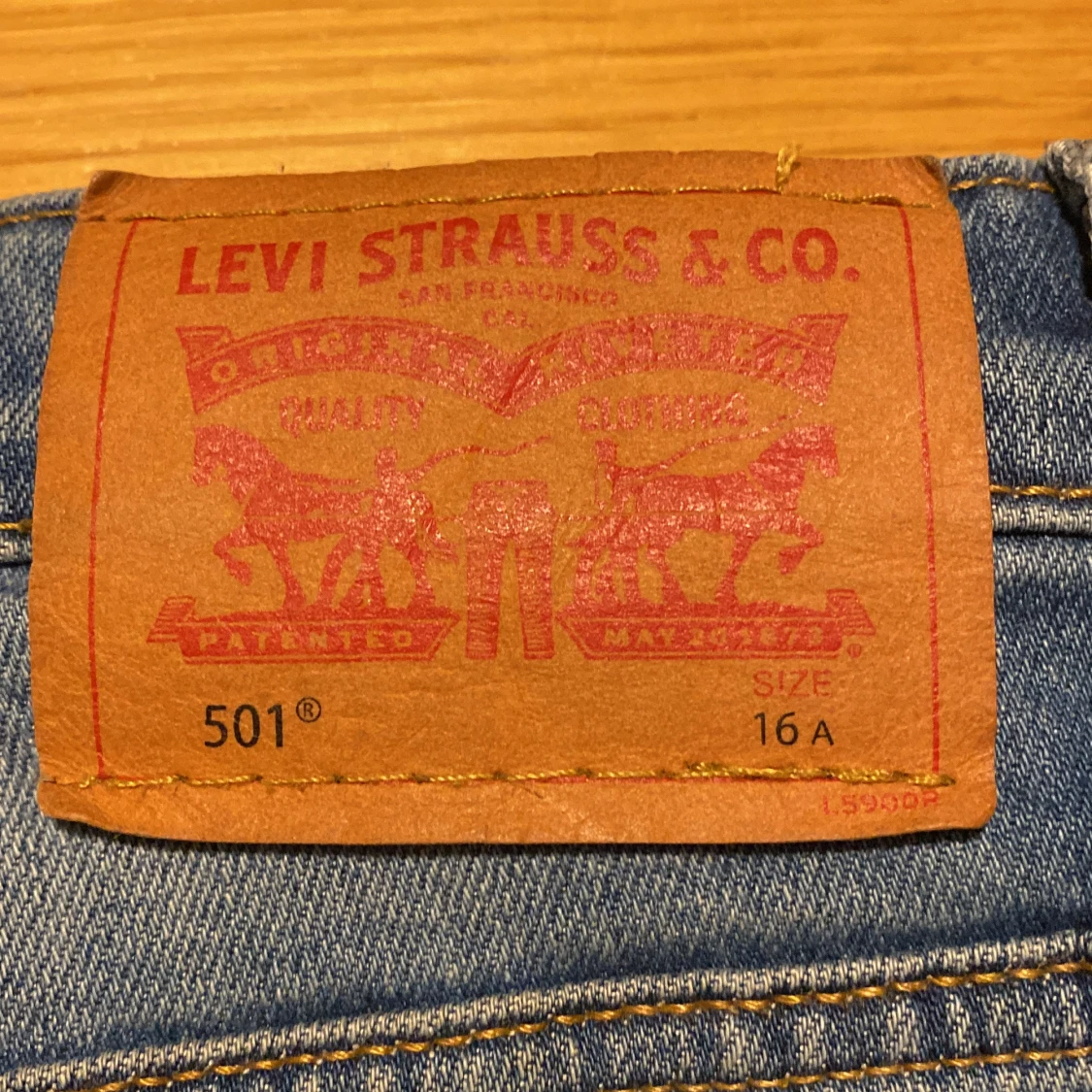 Blåa Levis 501 Jeans - 92
