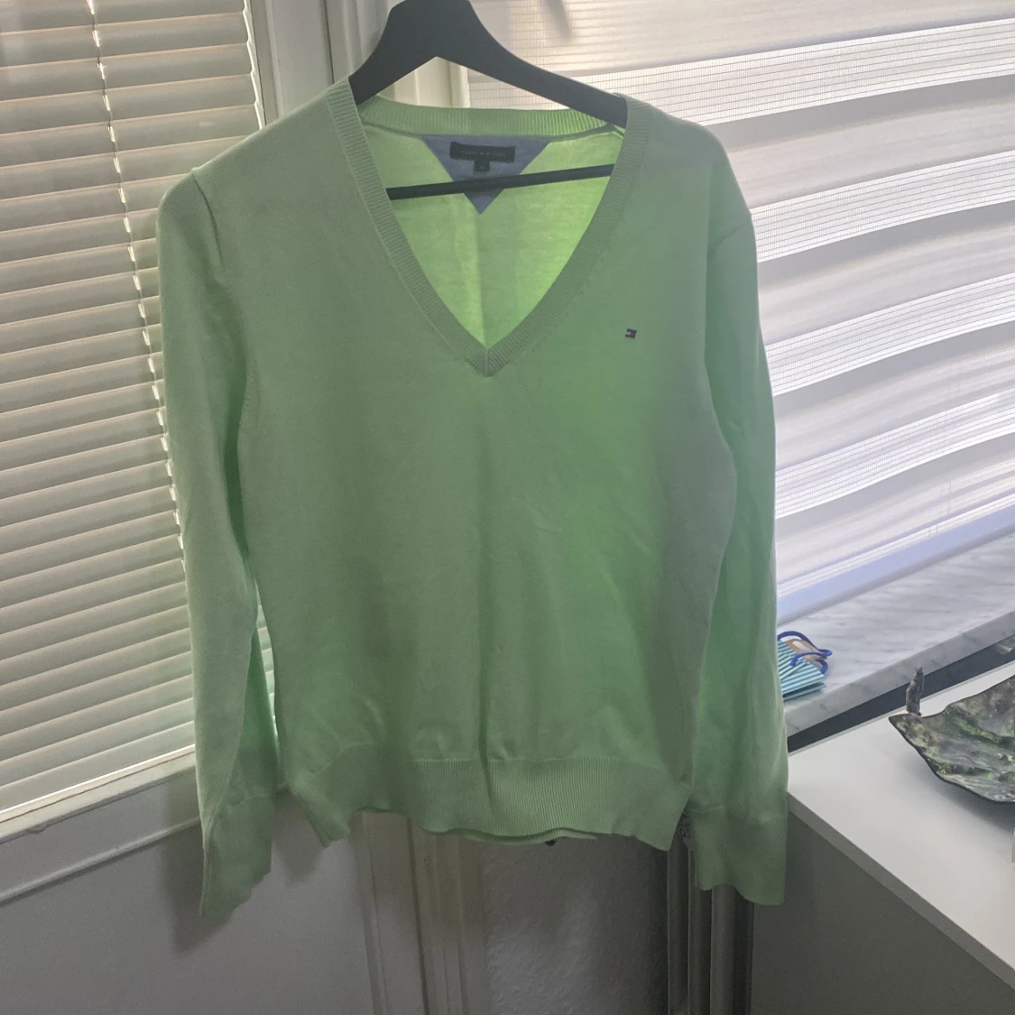 Ljusgrön tröja från Tommy Hilfiger