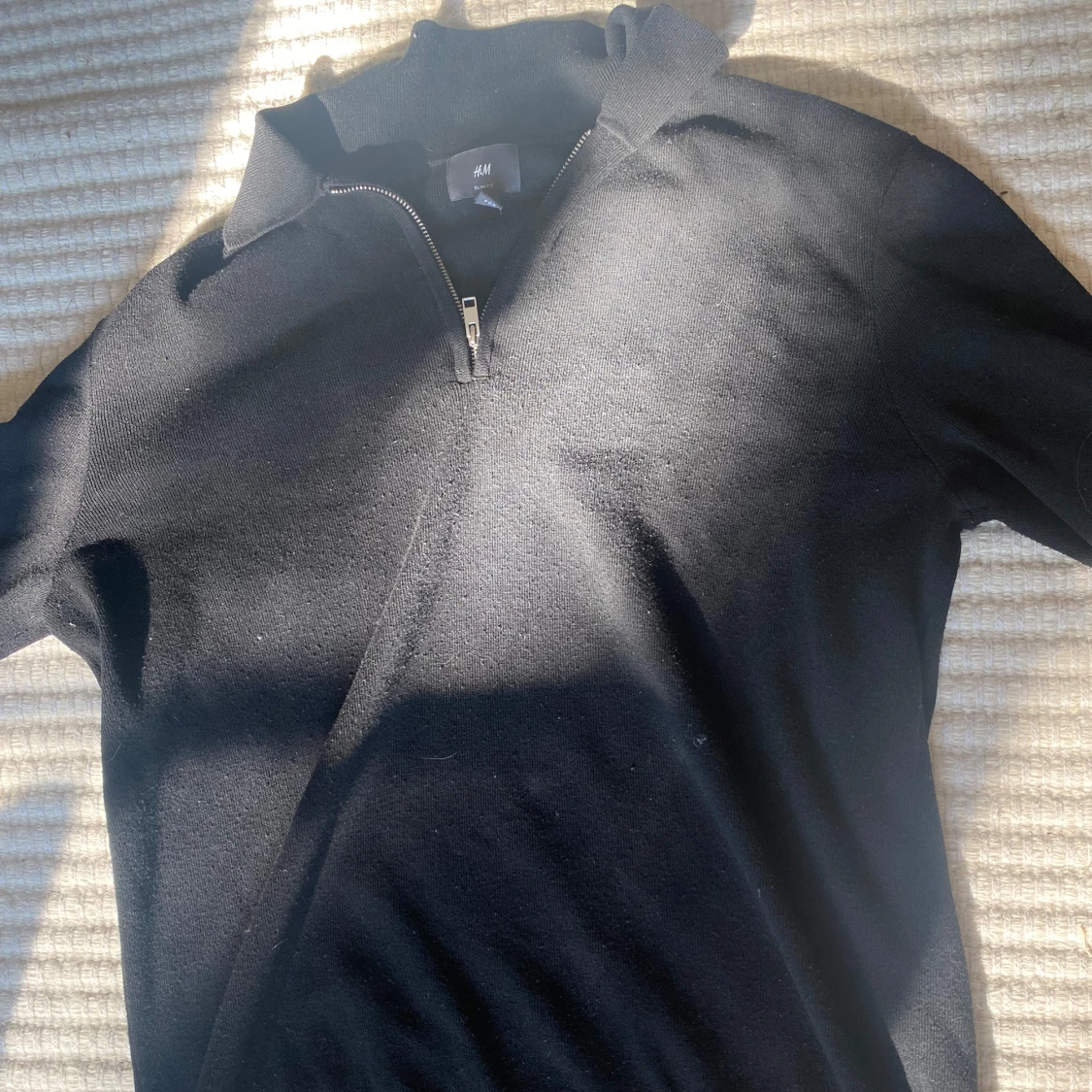 Svart Quarterzip - 91