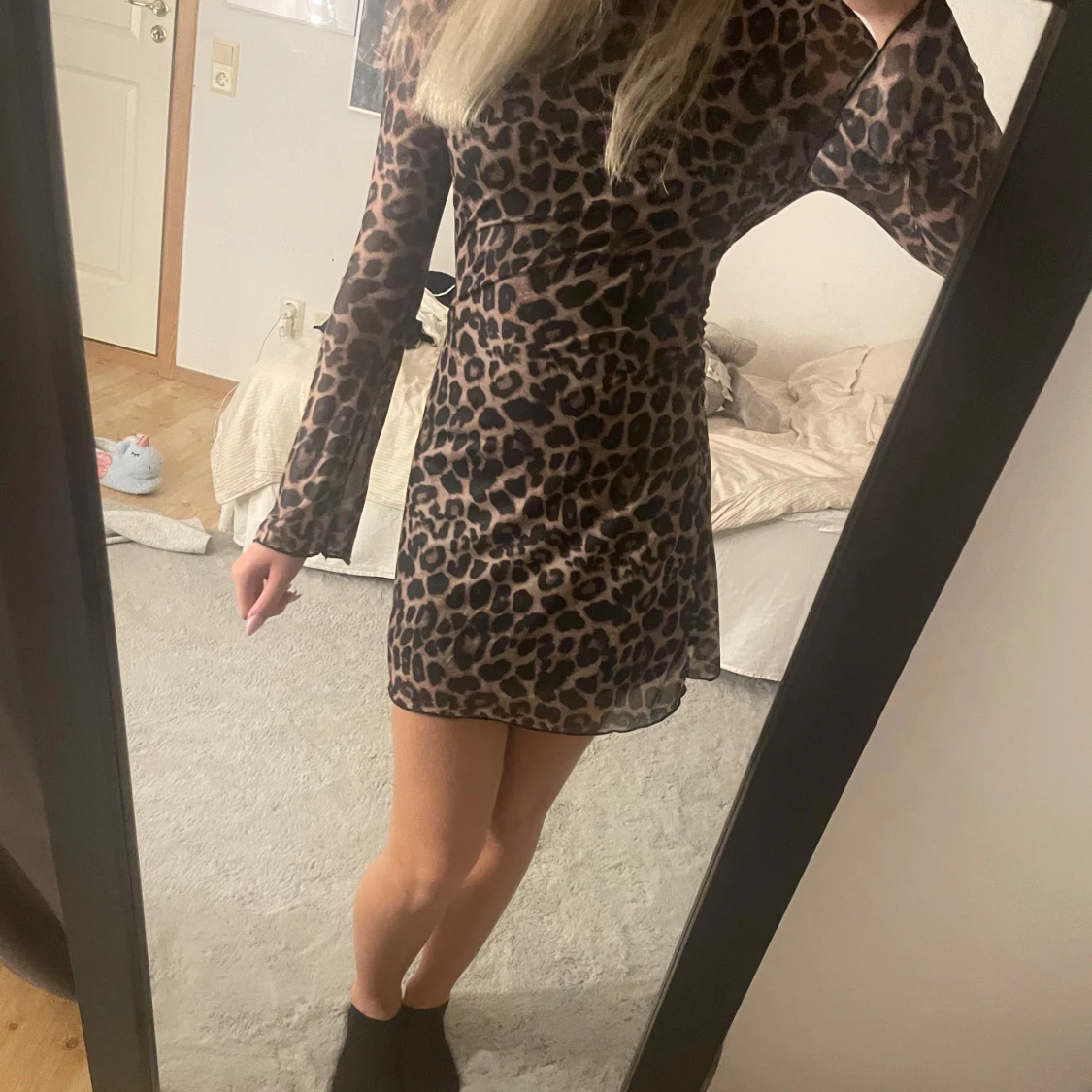 Leopard klänning  - 90