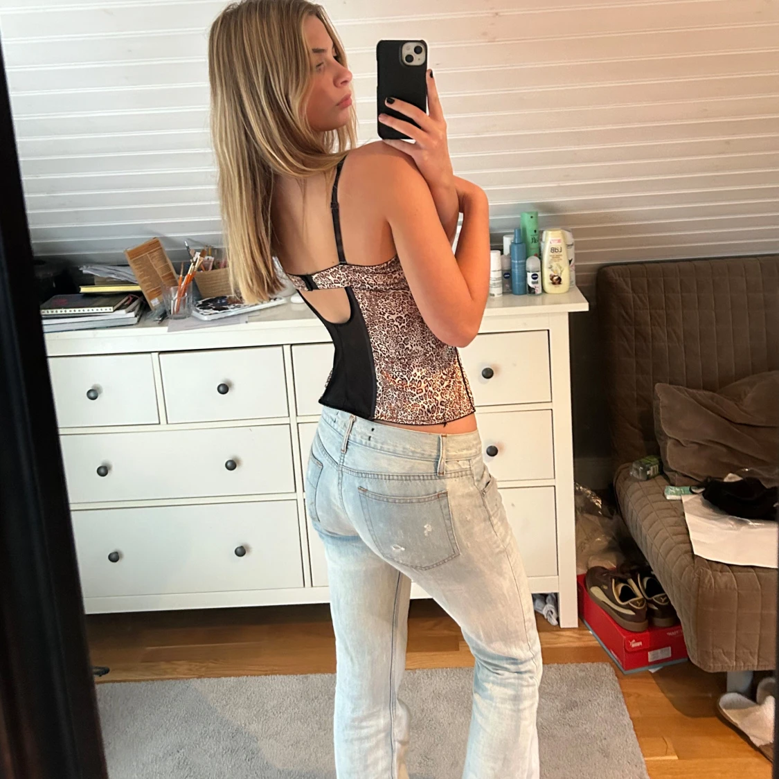 Leopardprint korsett  - 91