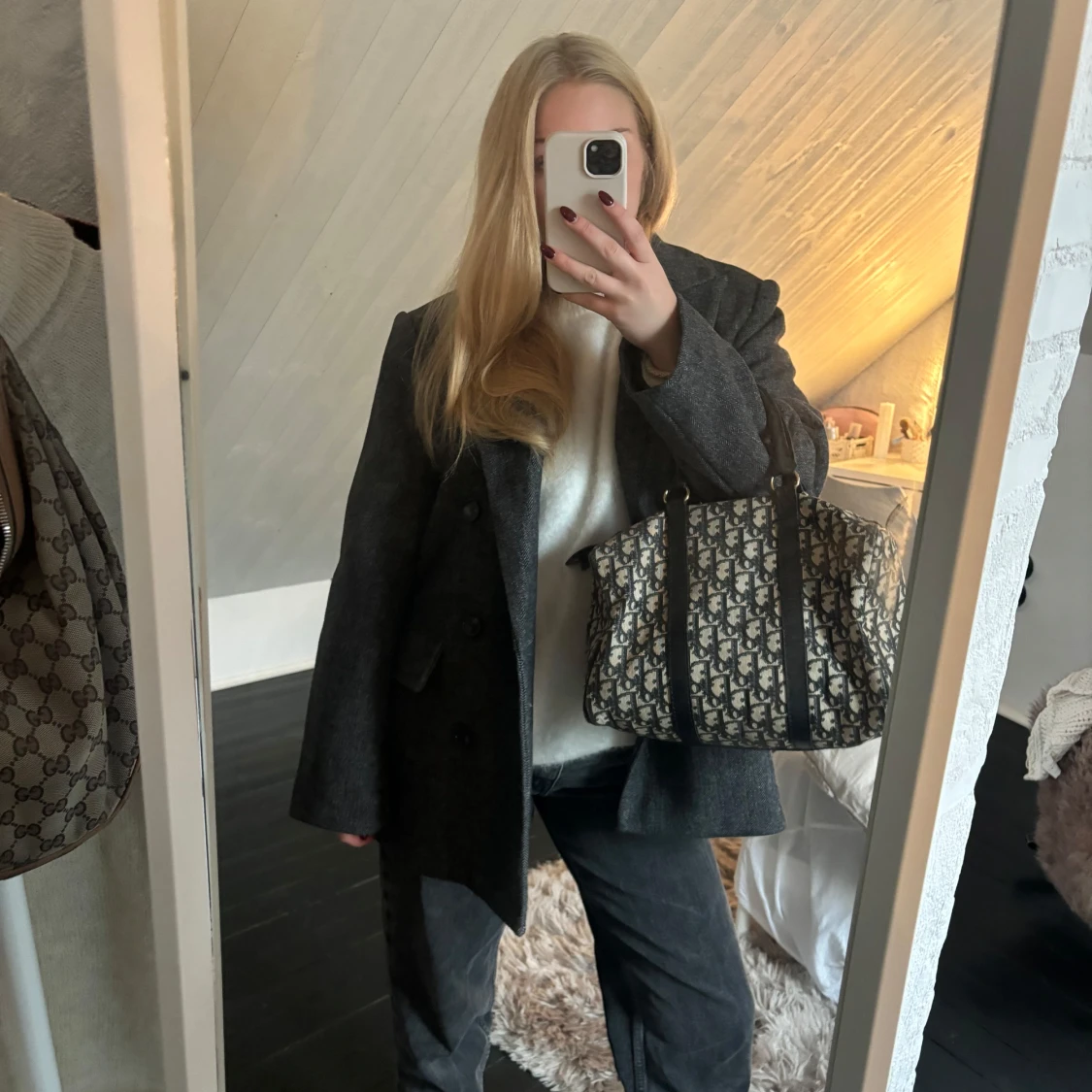 Mörkgrå kappa/kavaj🖤