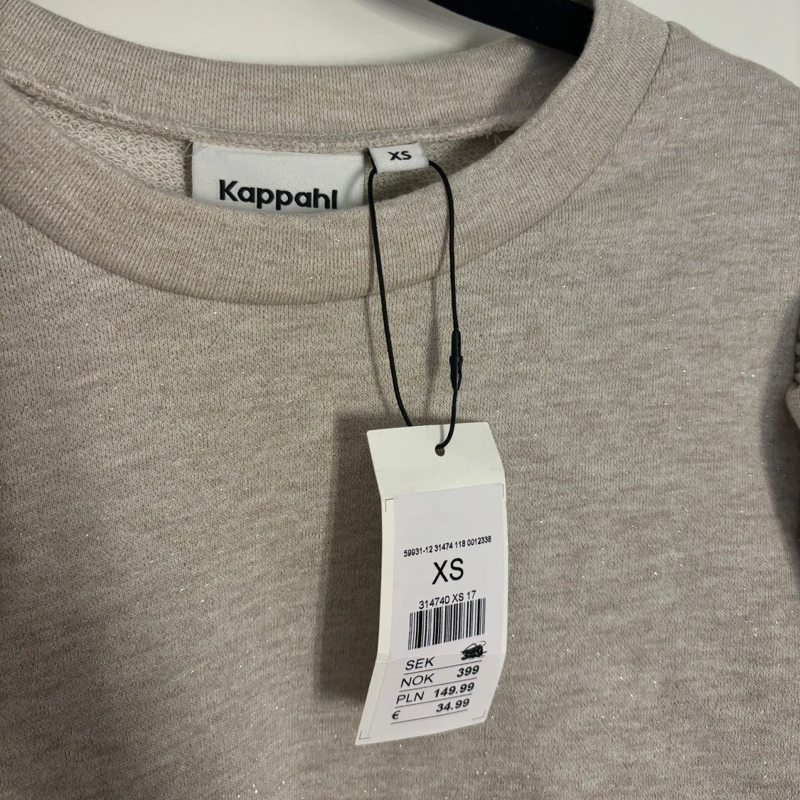 Superfin glittrig blus - 90