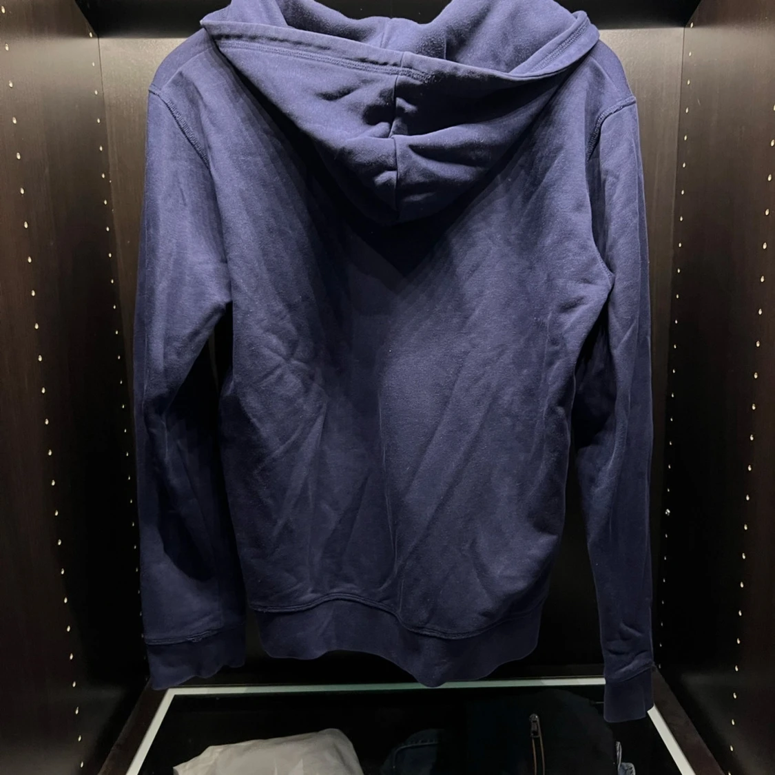 Marinblå Gant Zip Hoodie - 90