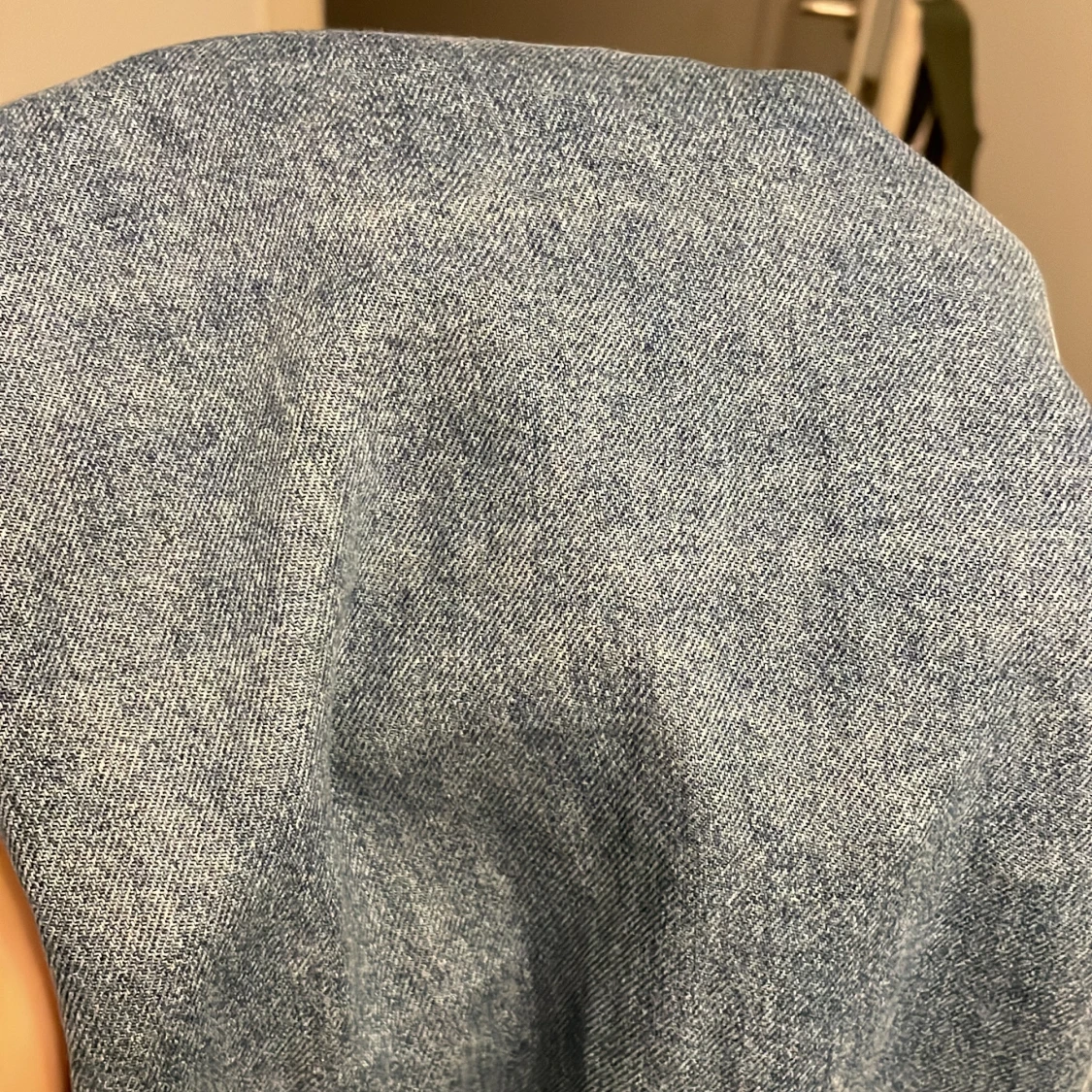 high waist wide leg blå jeans - 90