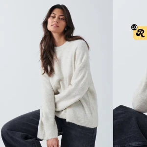 Beige stickad tröja  - Beige stickad tröja ifrån ginatricot i storlek M