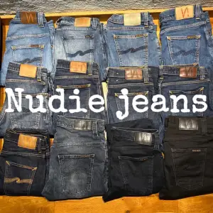 Säljer 12 par Nudie Jeans!  Bäst priser i Sverige!  Alla finns på min profil, massor av storlekar!