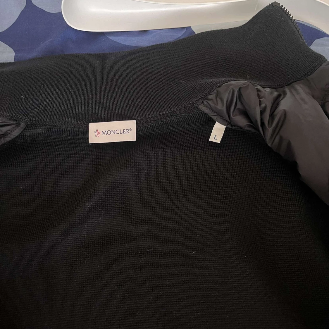 Svart quiltad jacka från Moncler - 2