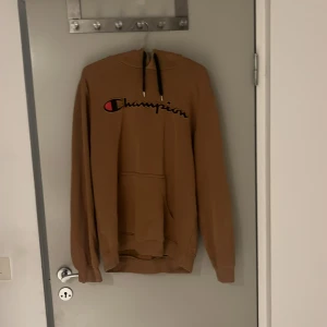 Brun hoodie från Champion - Säljer en brun hoodie som inte har använts alls mycket priset kan diskuteras 