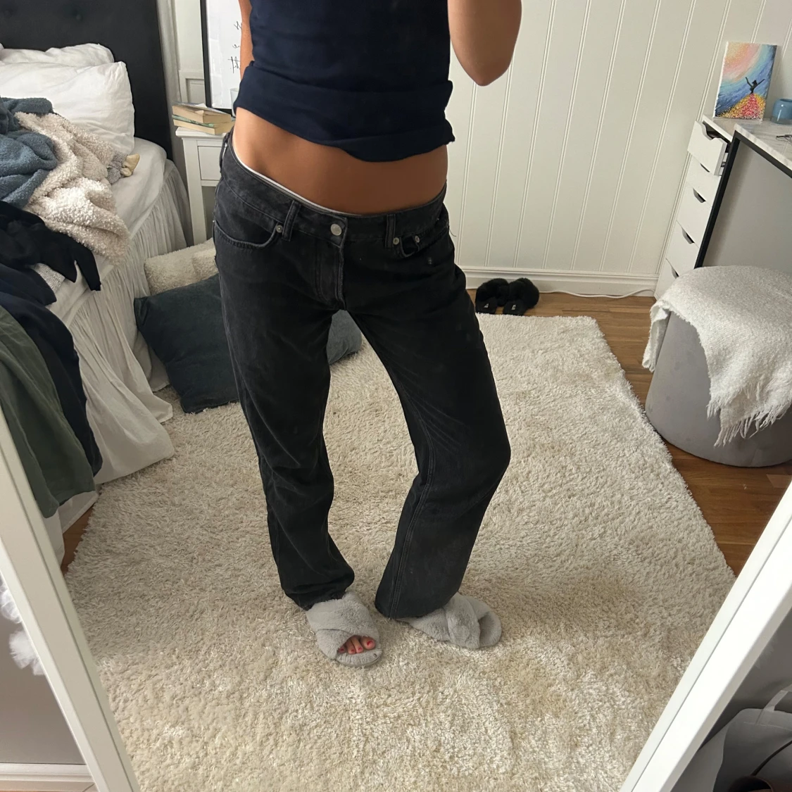 Svarta jeansbyxor - 1