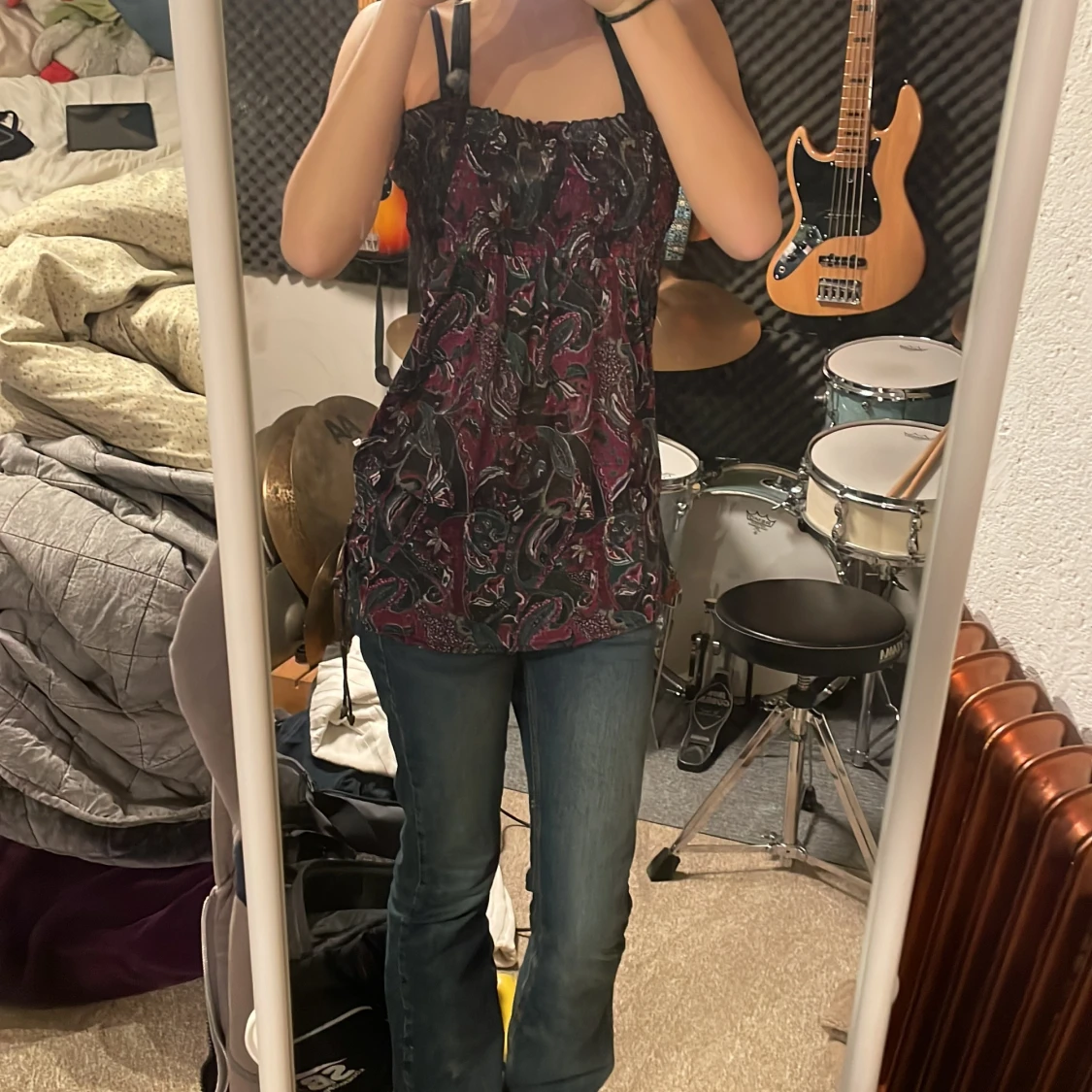 Mönstrad klänning/tröja från Lindex - 3