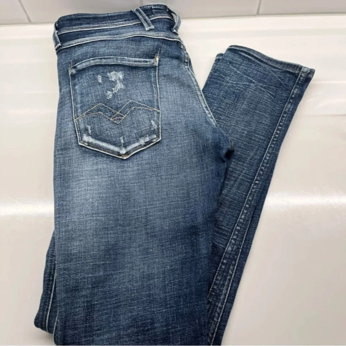 Blå jeans från Replay(slitningar) - 2