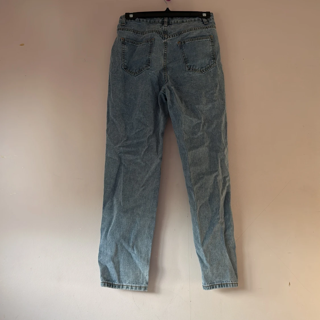Blå jeans med hög midja - 90