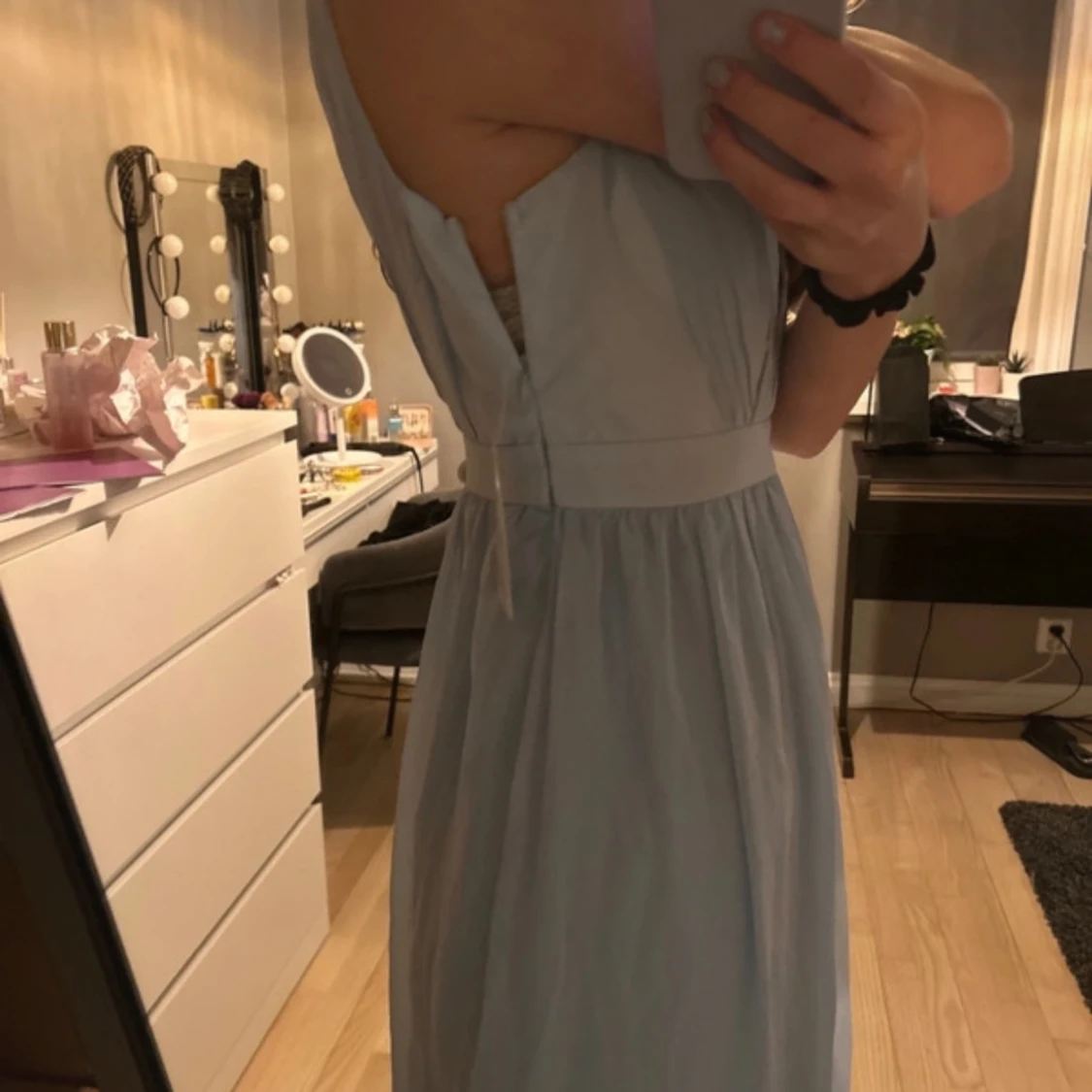 Ljusblå balklänning - 4