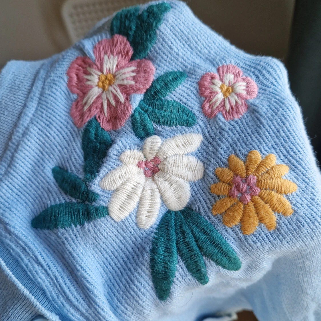 Blått stickat set från Zara - 91