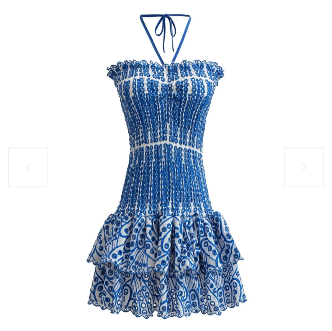 Blåvit sommarklänning- Estelle - 91