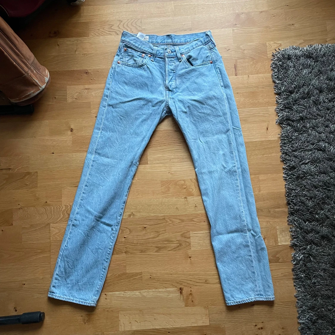 Levis 501 jeans i ljusblå denim