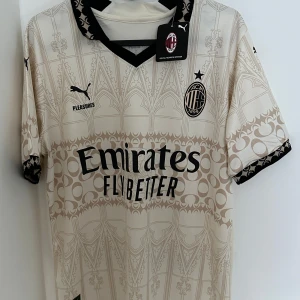 24/25 AC Milan X Pleasures Edition fotbolls tröja med Raphael leao tryck storlek S - 24/25 AC Milan X Pleasures Edition fotbolls tröja med Raphael leao tryck i storlek S och den är helt ny kan även frakta om det behövs kontakta gärna mig om du har några frågor!