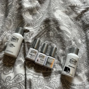 Depend Gel IQ - Färgen, baslacket, topplacket och removern nästan helt fulla🩷 Pre cleanser halv full🩷  Färgen på lacket är ”Salty hair, ocean air”