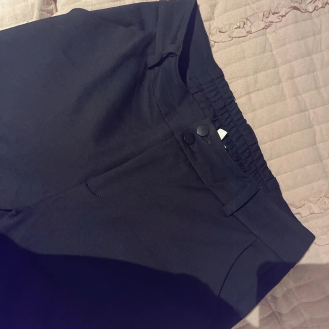 Svarta kostymbyxor med hög midja - 90