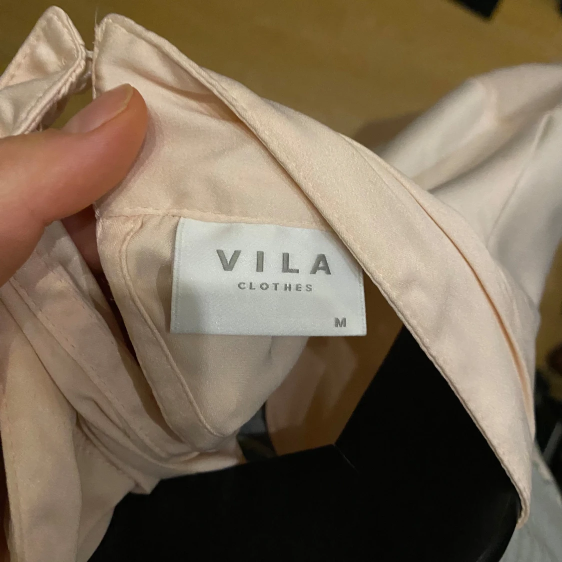 Ljusrosa långärmad blus - 92