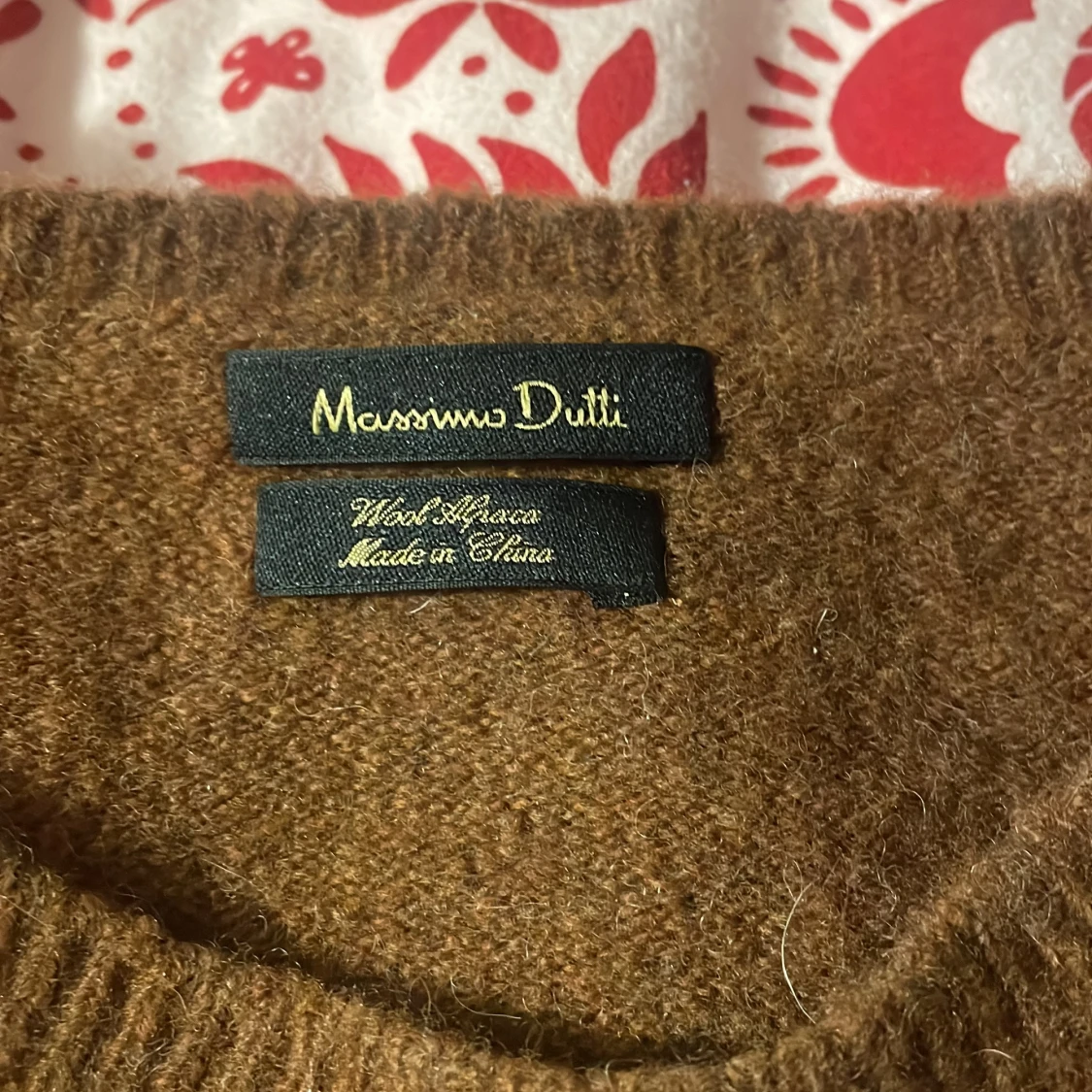 Brun och marinblå tröja från Massimo Dutti - 90