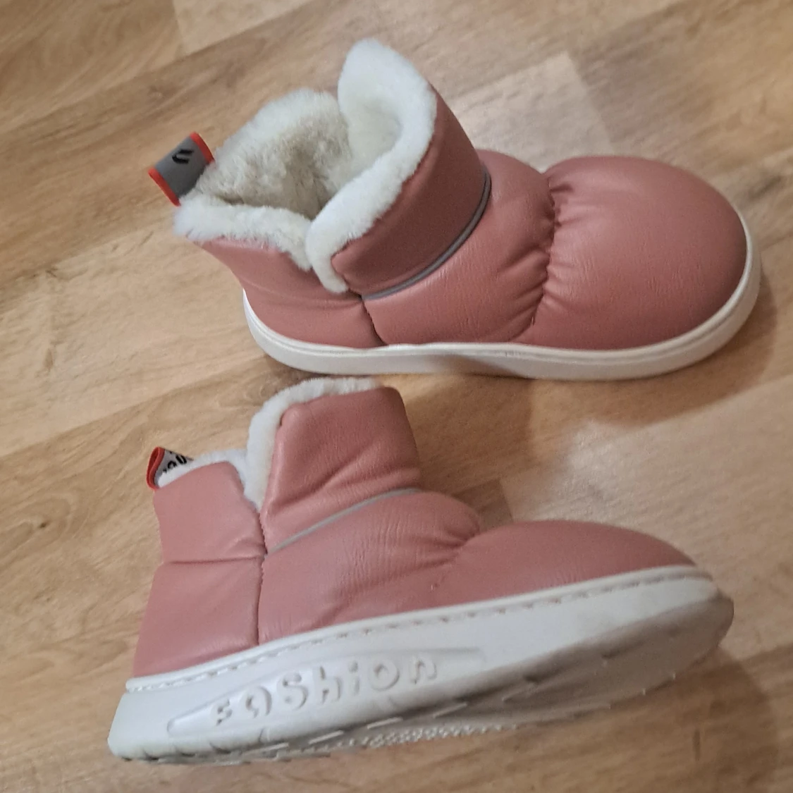 Rosa vinterboots med foder - 91