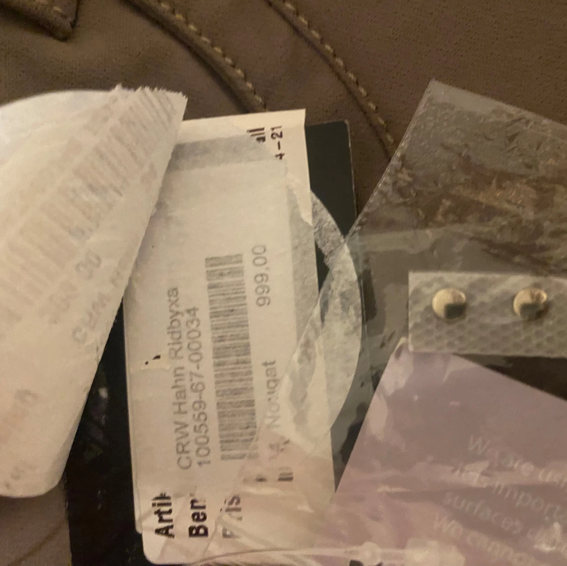 Beiga ridbyxor från CRW - 92