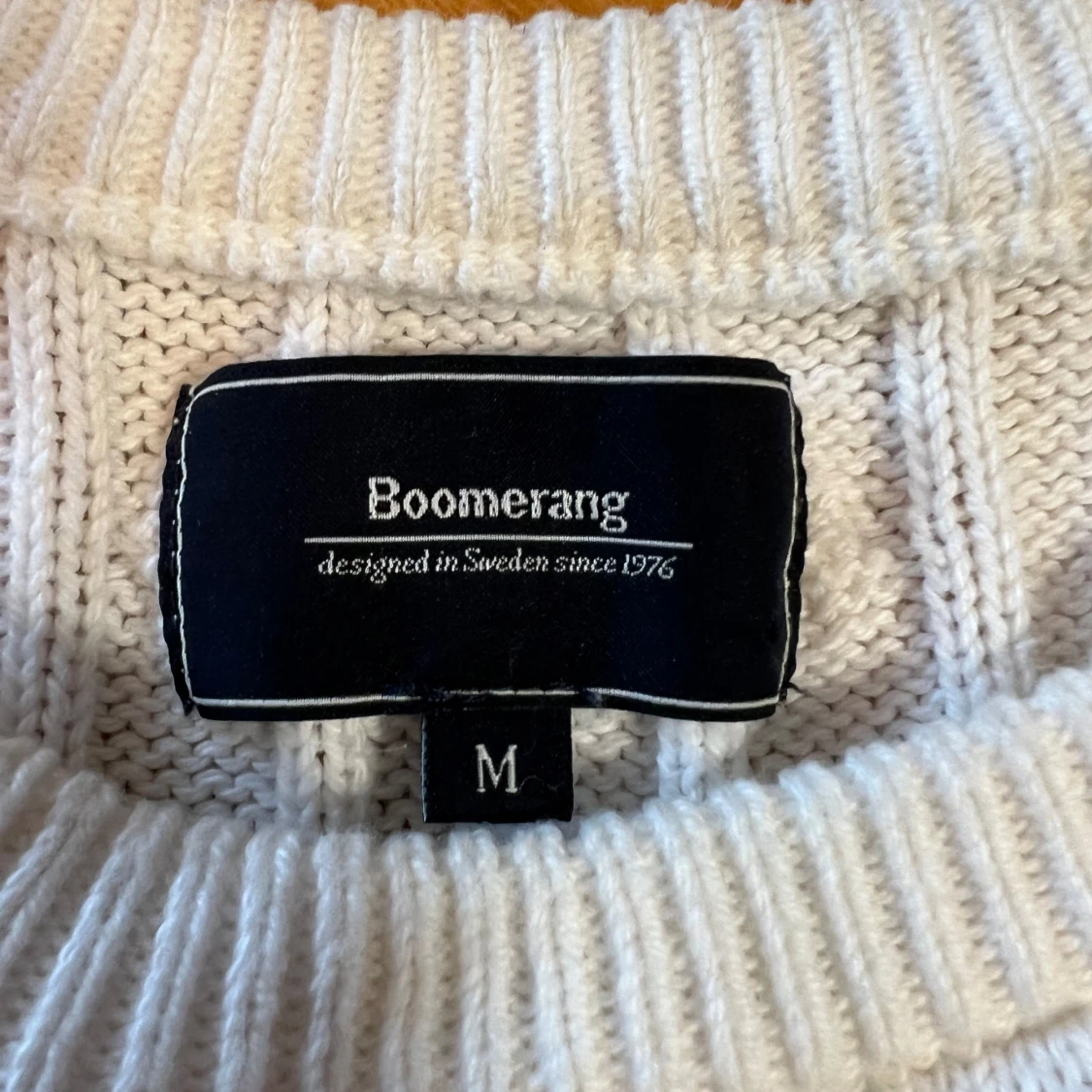 Kabelstickad vit tröja Boomerang - 91