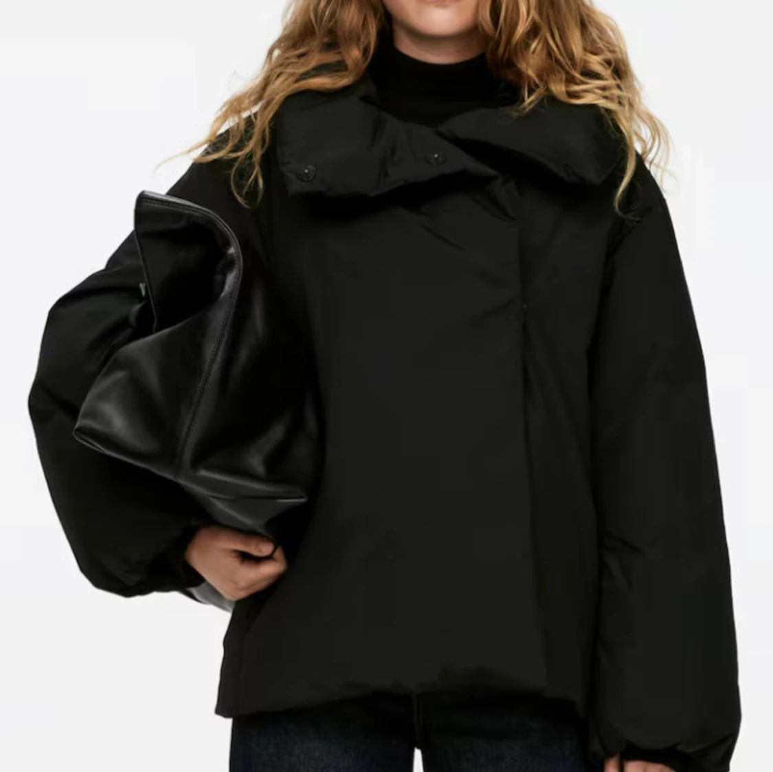 Svart pufferjacka - 90