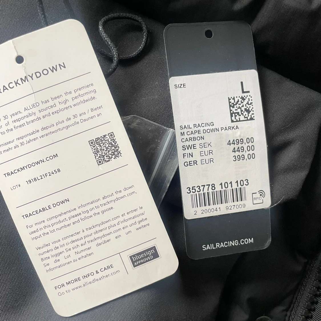 Svart dunjacka från Sail Racing - 92